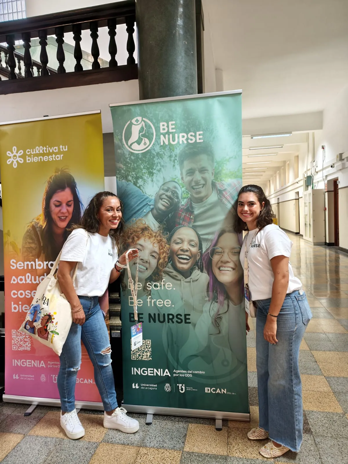 Con el roll up de BE-Nurse en INGENIA, Universidad de La Laguna